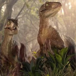Iron Studios Jurassic Park Just The Two Raptors 1/10 Deluxe Art Scale Statue