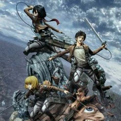 Prime 1 Studio Attack On Titan Ultimate Premium Masterline Eren, Mikasa & Armin 1/4 Scale Statue