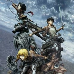 Prime 1 Studio Attack On Titan Ultimate Premium Masterline Eren, Mikasa & Armin Deluxe 1/4 Scale Statue