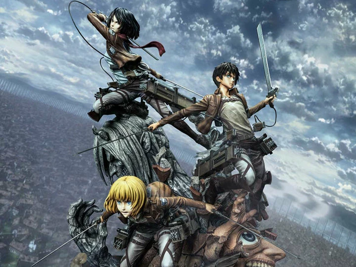 Best reviews of ❤️ Prime 1 Studio Attack On Titan Ultimate Premium Masterline Eren, Mikasa & Armin Deluxe 1/4 Scale Statue ⭐ 3 Prime 1 Studio Attack On Titan Ultimate Premium Masterline Eren, Mikasa & Armin Deluxe 1/4 Scale Statue