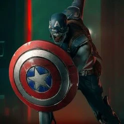 Iron Studios What If...? Zombie Captain America 1/10 Art Scale Statue