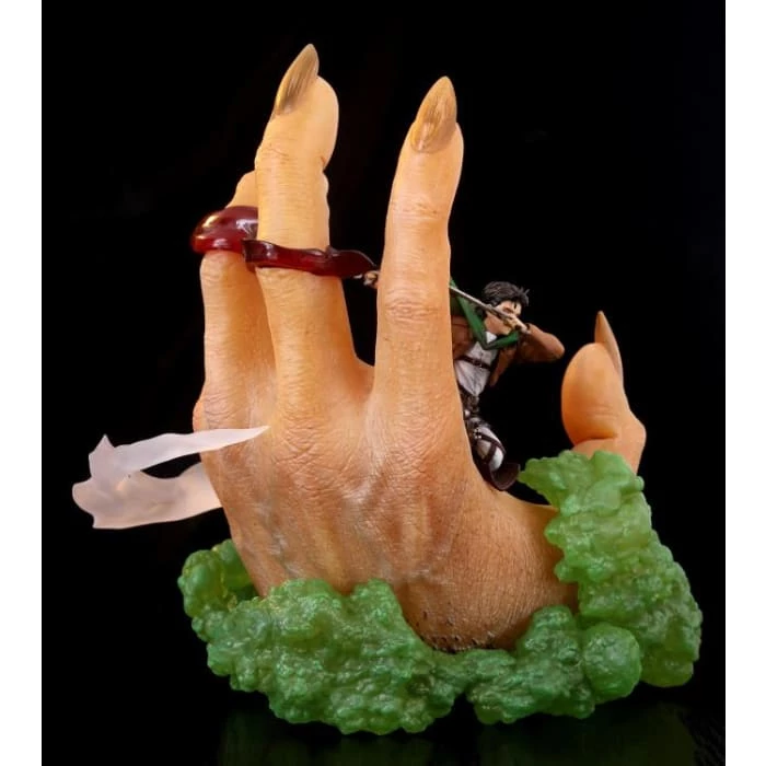 Flash Sale ⭐ Kinetiquettes Attack On Titan Levi Ackerman Vs Beast Titan 1/10 Scale Diorama ✔️ 7 Kinetiquettes Attack On Titan Levi Ackerman Vs Beast Titan 1/10 Scale Diorama