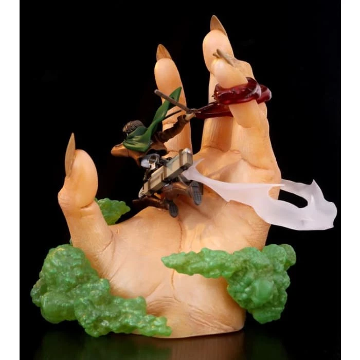 Flash Sale ⭐ Kinetiquettes Attack On Titan Levi Ackerman Vs Beast Titan 1/10 Scale Diorama ✔️ 11 Kinetiquettes Attack On Titan Levi Ackerman Vs Beast Titan 1/10 Scale Diorama