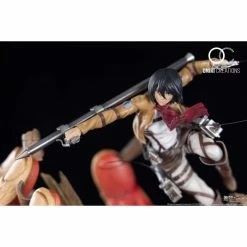 Oniri Creations Attack On Titan Mikasa Vs. Armored Titan 1/6 Scale Statue