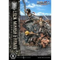 Prime 1 Studio Attack On Titan Ultimate Premium Masterline Eren, Mikasa & Armin 1/4 Scale Statue