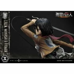 Prime 1 Studio Attack On Titan Ultimate Premium Masterline Eren, Mikasa & Armin 1/4 Scale Statue