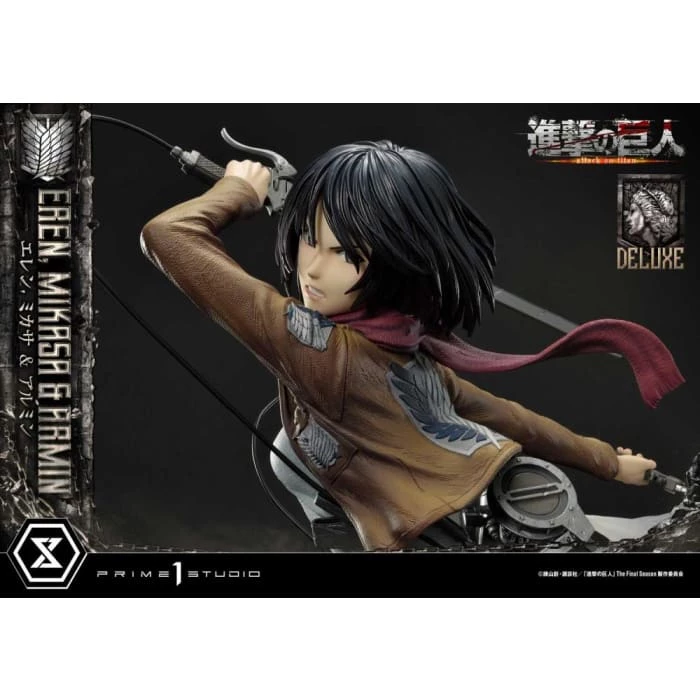 Best reviews of ❤️ Prime 1 Studio Attack On Titan Ultimate Premium Masterline Eren, Mikasa & Armin Deluxe 1/4 Scale Statue ⭐ 36 Prime 1 Studio Attack On Titan Ultimate Premium Masterline Eren, Mikasa & Armin Deluxe 1/4 Scale Statue