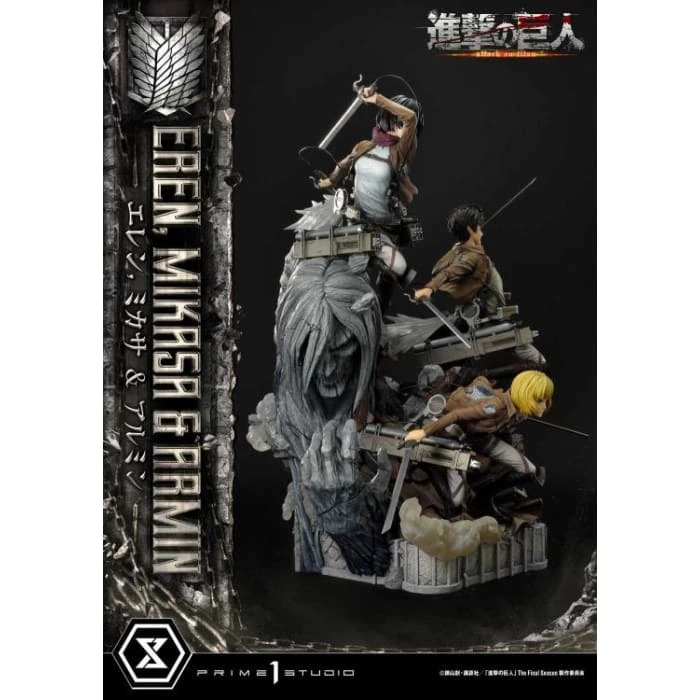 Best reviews of ❤️ Prime 1 Studio Attack On Titan Ultimate Premium Masterline Eren, Mikasa & Armin Deluxe 1/4 Scale Statue ⭐ 6 Prime 1 Studio Attack On Titan Ultimate Premium Masterline Eren, Mikasa & Armin Deluxe 1/4 Scale Statue