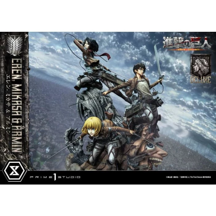 Best reviews of ❤️ Prime 1 Studio Attack On Titan Ultimate Premium Masterline Eren, Mikasa & Armin Deluxe 1/4 Scale Statue ⭐ 41 Prime 1 Studio Attack On Titan Ultimate Premium Masterline Eren, Mikasa & Armin Deluxe 1/4 Scale Statue
