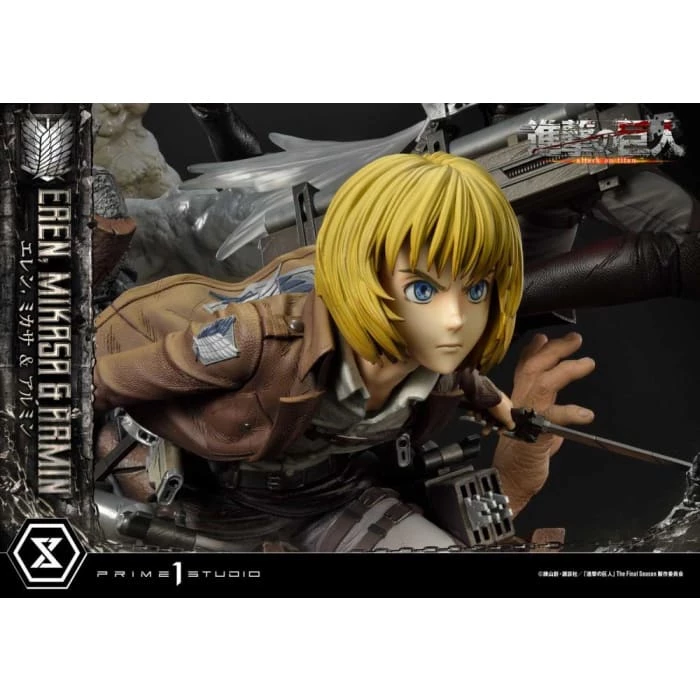 Best reviews of ❤️ Prime 1 Studio Attack On Titan Ultimate Premium Masterline Eren, Mikasa & Armin Deluxe 1/4 Scale Statue ⭐ 17 Prime 1 Studio Attack On Titan Ultimate Premium Masterline Eren, Mikasa & Armin Deluxe 1/4 Scale Statue