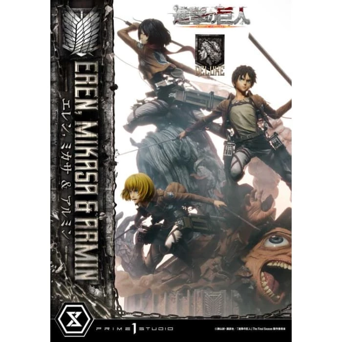 Best reviews of ❤️ Prime 1 Studio Attack On Titan Ultimate Premium Masterline Eren, Mikasa & Armin Deluxe 1/4 Scale Statue ⭐ 38 Prime 1 Studio Attack On Titan Ultimate Premium Masterline Eren, Mikasa & Armin Deluxe 1/4 Scale Statue