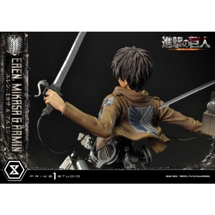 Best reviews of ❤️ Prime 1 Studio Attack On Titan Ultimate Premium Masterline Eren, Mikasa & Armin Deluxe 1/4 Scale Statue ⭐ 27 Prime 1 Studio Attack On Titan Ultimate Premium Masterline Eren, Mikasa & Armin Deluxe 1/4 Scale Statue