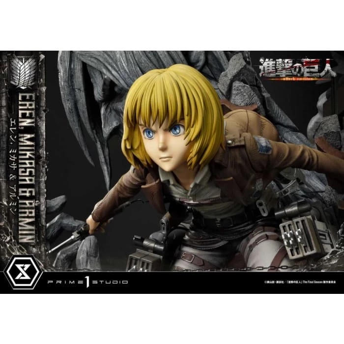 Best reviews of ❤️ Prime 1 Studio Attack On Titan Ultimate Premium Masterline Eren, Mikasa & Armin Deluxe 1/4 Scale Statue ⭐ 16 Prime 1 Studio Attack On Titan Ultimate Premium Masterline Eren, Mikasa & Armin Deluxe 1/4 Scale Statue