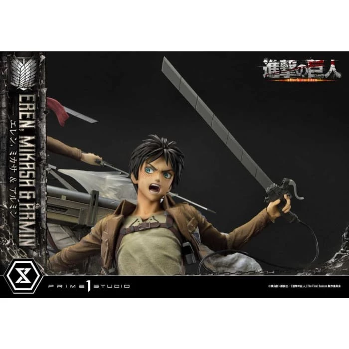 Best reviews of ❤️ Prime 1 Studio Attack On Titan Ultimate Premium Masterline Eren, Mikasa & Armin Deluxe 1/4 Scale Statue ⭐ 28 Prime 1 Studio Attack On Titan Ultimate Premium Masterline Eren, Mikasa & Armin Deluxe 1/4 Scale Statue