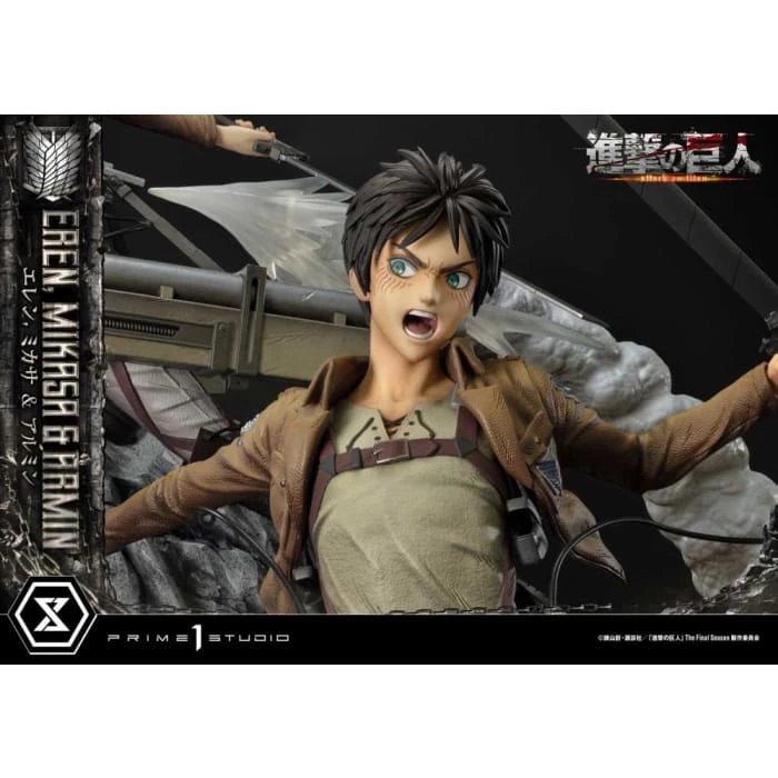 Best reviews of ❤️ Prime 1 Studio Attack On Titan Ultimate Premium Masterline Eren, Mikasa & Armin Deluxe 1/4 Scale Statue ⭐ 13 Prime 1 Studio Attack On Titan Ultimate Premium Masterline Eren, Mikasa & Armin Deluxe 1/4 Scale Statue