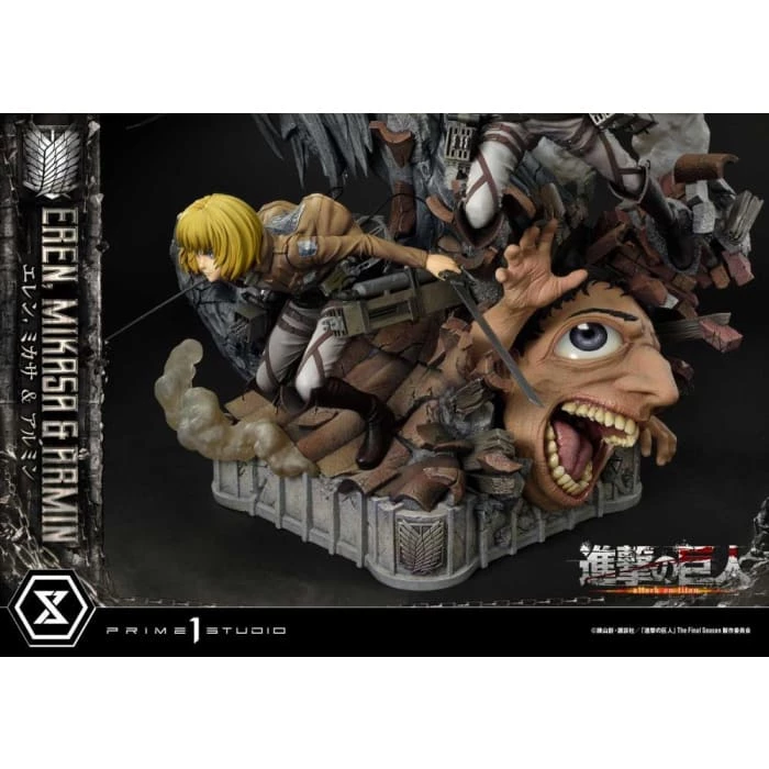 Best reviews of ❤️ Prime 1 Studio Attack On Titan Ultimate Premium Masterline Eren, Mikasa & Armin Deluxe 1/4 Scale Statue ⭐ 21 Prime 1 Studio Attack On Titan Ultimate Premium Masterline Eren, Mikasa & Armin Deluxe 1/4 Scale Statue