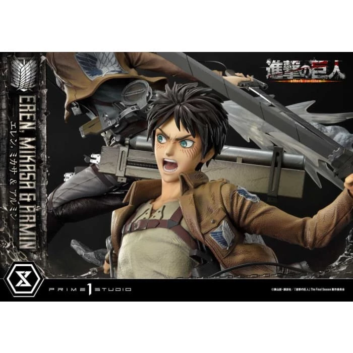 Best reviews of ❤️ Prime 1 Studio Attack On Titan Ultimate Premium Masterline Eren, Mikasa & Armin Deluxe 1/4 Scale Statue ⭐ 14 Prime 1 Studio Attack On Titan Ultimate Premium Masterline Eren, Mikasa & Armin Deluxe 1/4 Scale Statue