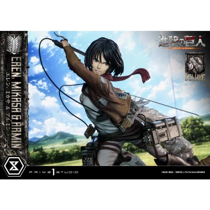 Best reviews of ❤️ Prime 1 Studio Attack On Titan Ultimate Premium Masterline Eren, Mikasa & Armin Deluxe 1/4 Scale Statue ⭐ 45 Prime 1 Studio Attack On Titan Ultimate Premium Masterline Eren, Mikasa & Armin Deluxe 1/4 Scale Statue