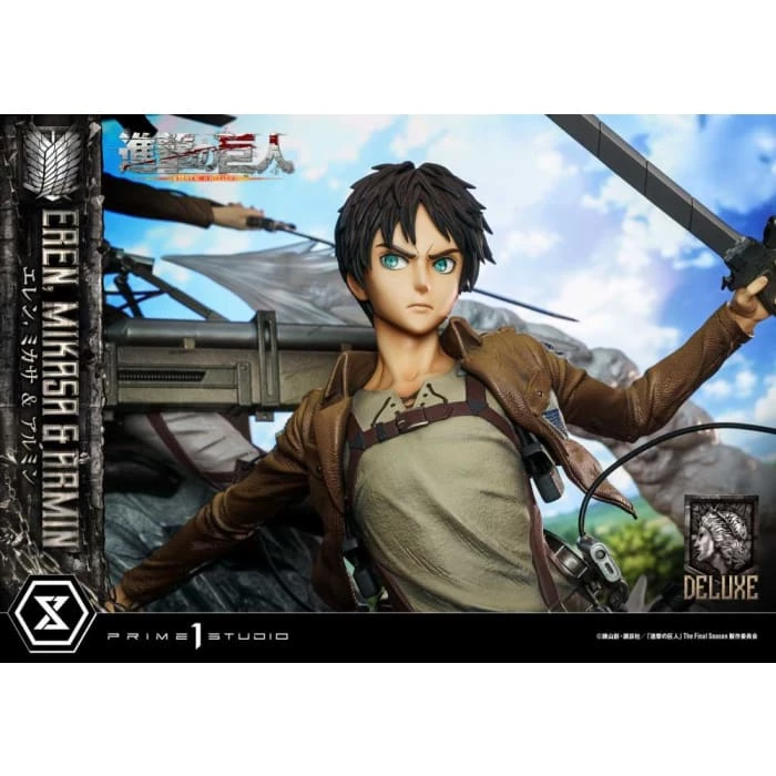 Best reviews of ❤️ Prime 1 Studio Attack On Titan Ultimate Premium Masterline Eren, Mikasa & Armin Deluxe 1/4 Scale Statue ⭐ 43 Prime 1 Studio Attack On Titan Ultimate Premium Masterline Eren, Mikasa & Armin Deluxe 1/4 Scale Statue