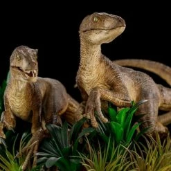 New ❤️ Iron Studios Jurassic Park Just The Two Raptors 1/10 Deluxe Art Scale Statue ⭐ 24 Iron Studios Jurassic Park Just The Two Raptors 1/10 Deluxe Art Scale Statue