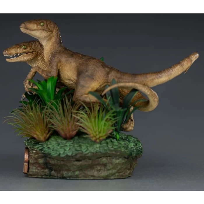 New ❤️ Iron Studios Jurassic Park Just The Two Raptors 1/10 Deluxe Art Scale Statue ⭐ 8 Iron Studios Jurassic Park Just The Two Raptors 1/10 Deluxe Art Scale Statue