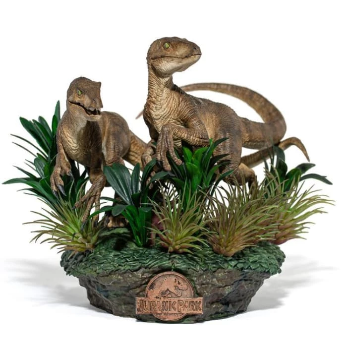 New ❤️ Iron Studios Jurassic Park Just The Two Raptors 1/10 Deluxe Art Scale Statue ⭐ 17 Iron Studios Jurassic Park Just The Two Raptors 1/10 Deluxe Art Scale Statue