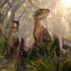 New ❤️ Iron Studios Jurassic Park Just The Two Raptors 1/10 Deluxe Art Scale Statue ⭐ 29 Iron Studios Jurassic Park Just The Two Raptors 1/10 Deluxe Art Scale Statue