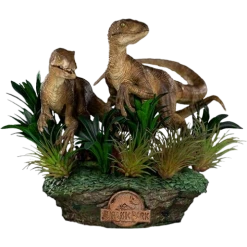 Iron Studios Jurassic Park Just The Two Raptors 1/10 Deluxe Art Scale Statue