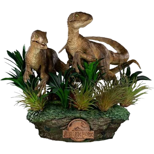 New ❤️ Iron Studios Jurassic Park Just The Two Raptors 1/10 Deluxe Art Scale Statue ⭐ 4 Iron Studios Jurassic Park Just The Two Raptors 1/10 Deluxe Art Scale Statue