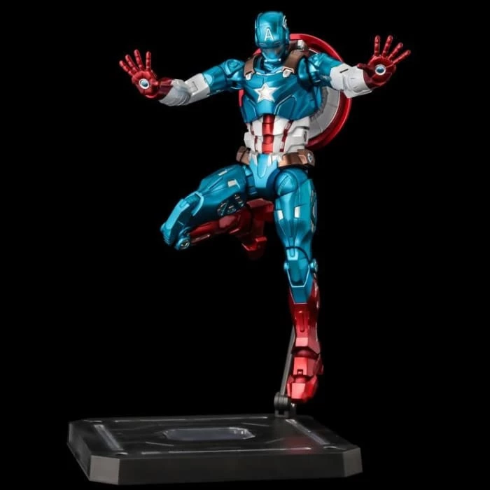 Cheapest ✨ Sentinel Marvel Fighting Armor Captain America Figure ⌛ 13 Sentinel Marvel Fighting Armor Captain America Figure