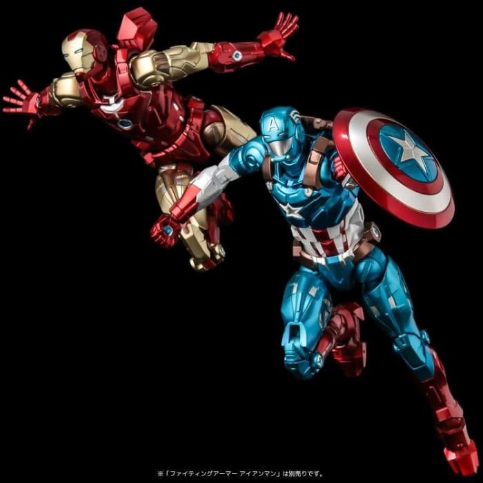 Cheapest ✨ Sentinel Marvel Fighting Armor Captain America Figure ⌛ 18 Sentinel Marvel Fighting Armor Captain America Figure