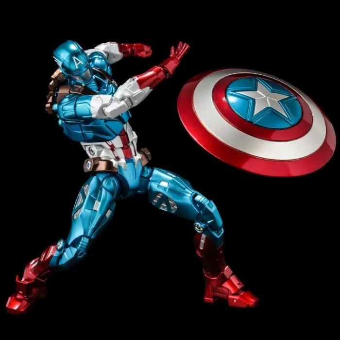 Cheapest ✨ Sentinel Marvel Fighting Armor Captain America Figure ⌛ 14 Sentinel Marvel Fighting Armor Captain America Figure