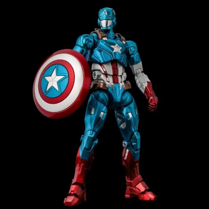 Cheapest ✨ Sentinel Marvel Fighting Armor Captain America Figure ⌛ 4 Sentinel Marvel Fighting Armor Captain America Figure