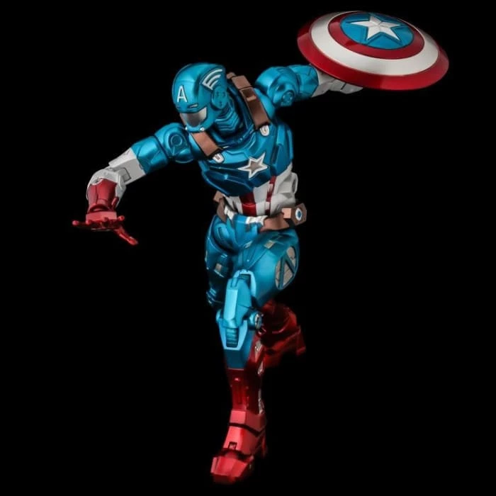 Cheapest ✨ Sentinel Marvel Fighting Armor Captain America Figure ⌛ 8 Sentinel Marvel Fighting Armor Captain America Figure