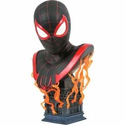Diamond Select Toys Marvel Legends In 3D Miles Morales 1/2 Scale Bust