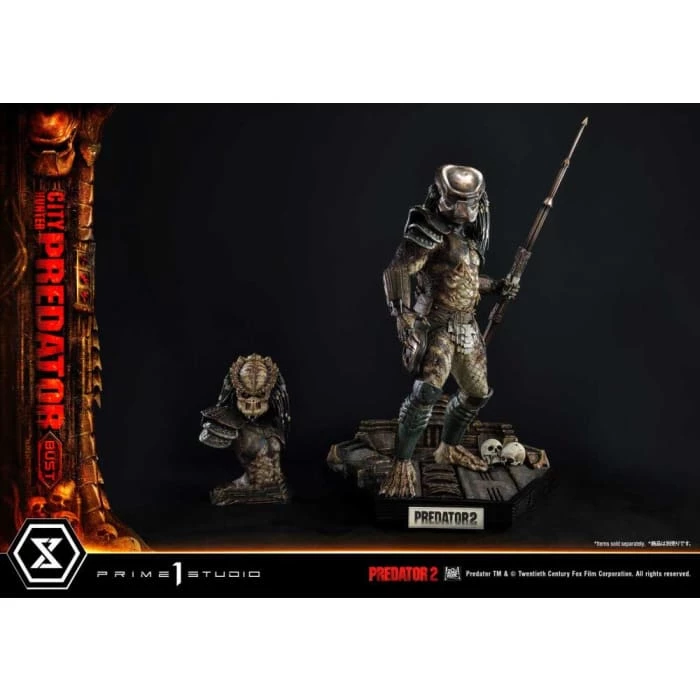 Hot Sale ๐ Prime 1 Studio Predator 2 City Hunter Predator 1/3 Scale Premium Bust ๐ 32 Prime 1 Studio Predator 2 City Hunter Predator 1/3 Scale Premium Bust