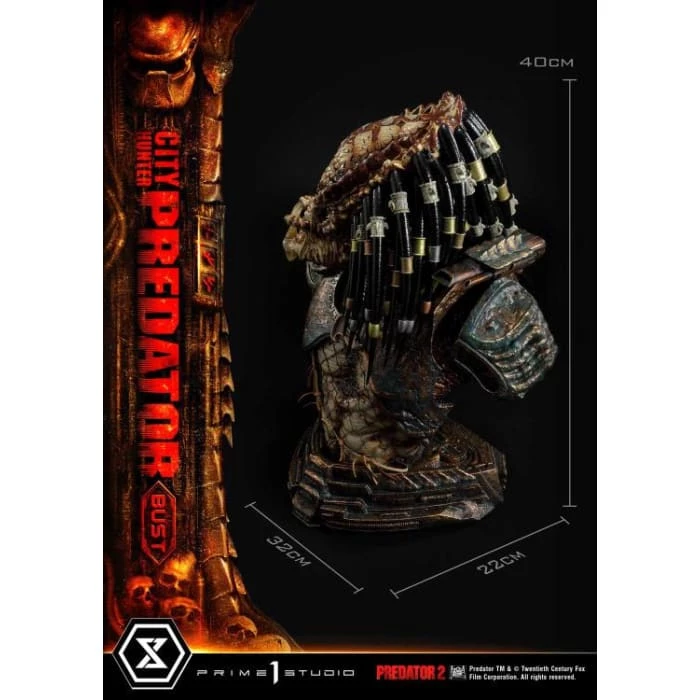 Hot Sale ๐ Prime 1 Studio Predator 2 City Hunter Predator 1/3 Scale Premium Bust ๐ 8 Prime 1 Studio Predator 2 City Hunter Predator 1/3 Scale Premium Bust