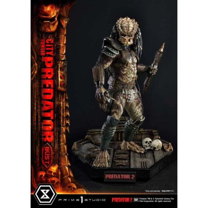 Hot Sale ๐ Prime 1 Studio Predator 2 City Hunter Predator 1/3 Scale Premium Bust ๐ 17 Prime 1 Studio Predator 2 City Hunter Predator 1/3 Scale Premium Bust