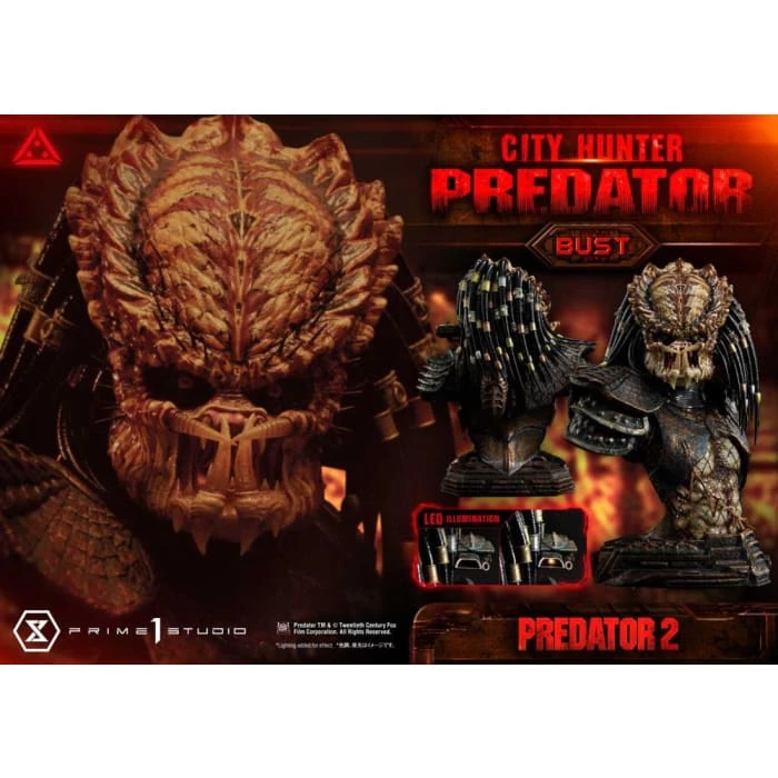 Hot Sale ๐ Prime 1 Studio Predator 2 City Hunter Predator 1/3 Scale Premium Bust ๐ 33 Prime 1 Studio Predator 2 City Hunter Predator 1/3 Scale Premium Bust