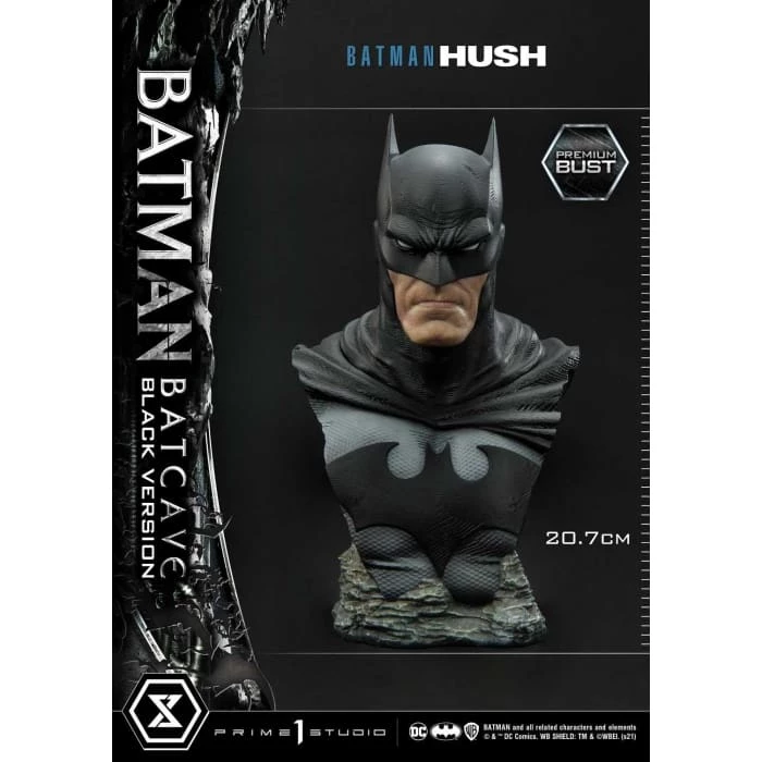 New ✨ Prime One Studio Premium Bust Batman: Hush (Comics) Batman Batcave Black Version ✨ 5 Prime One Studio Premium Bust Batman: Hush (Comics) Batman Batcave Black Version