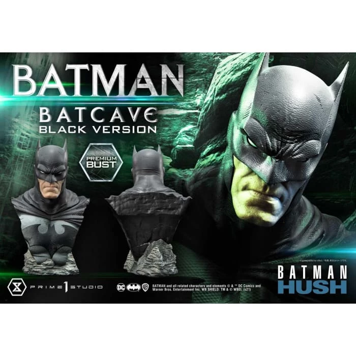 New ✨ Prime One Studio Premium Bust Batman: Hush (Comics) Batman Batcave Black Version ✨ 10 Prime One Studio Premium Bust Batman: Hush (Comics) Batman Batcave Black Version