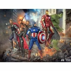 Iron Studios The Infinity Saga BDS Captain America (Battle Of New York) 1/10 Art Scale Statue