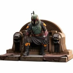 Diamond Select Toys The Mandalorian Premier Collection Boba Fett On Throne 1/7 Scale Statue