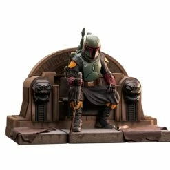 Diamond Select Toys The Mandalorian Premier Collection Boba Fett On Throne 1/7 Scale Statue
